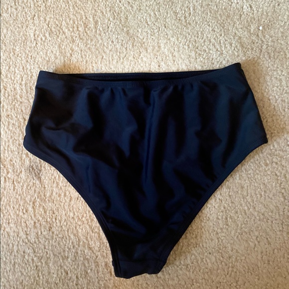 Dippin Daisy Swimwear Eco Black Ultra High Waisted Bikini Bottom - Picture 3 of 4